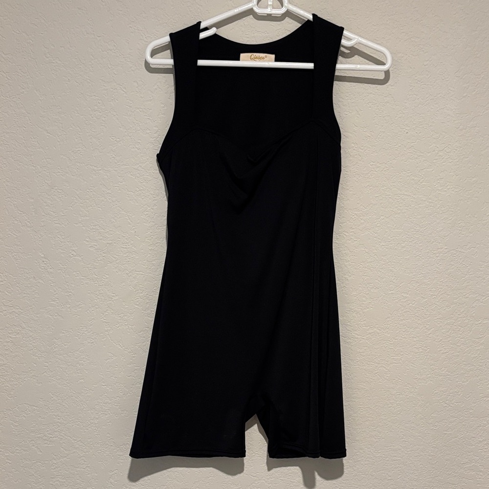 Black Sleeveless Onesie